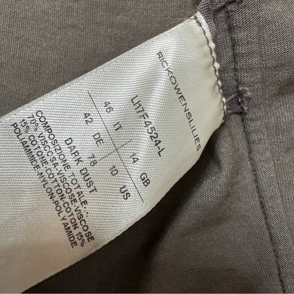 RICK OWENS sz 10 Lilies Top Tail Dress - Picture 6 of 10